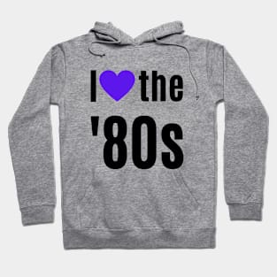 Big Bold 1980s Love Heart Hoodie